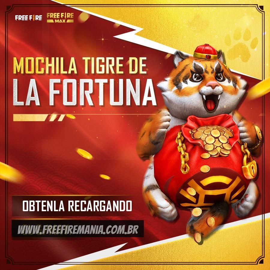 Recarga Free Fire: 29 de agosto (2022); recompensa de Tigre