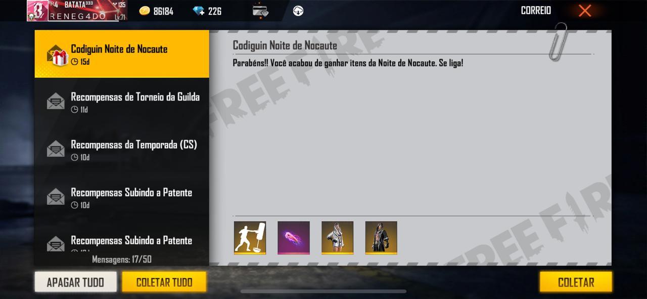 CODIGUIN FF: novo código Free Fire Punho Nocauteador; veja como