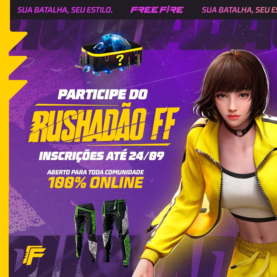 Garena promove o Rushadão FF, o primeiro torneio oficial da comunidade de Free  Fire