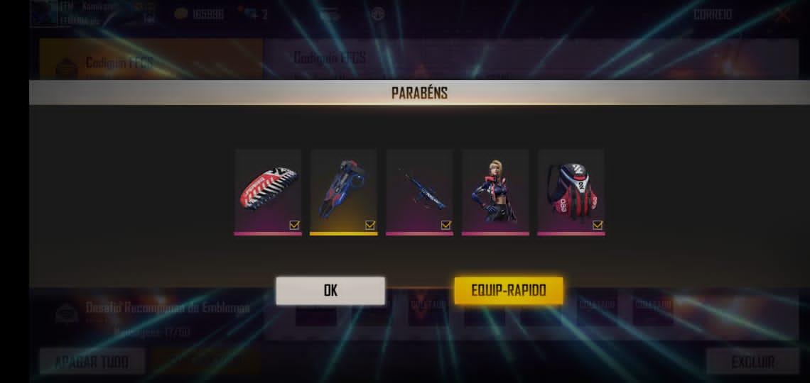 CODIGUIN FF Paraquedas FFCS