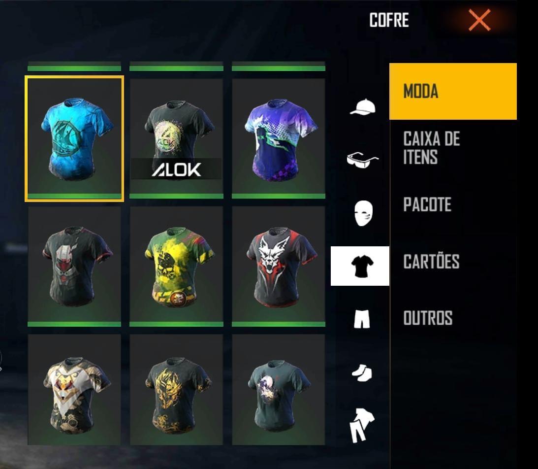 Camisa esconde colete Free Fire