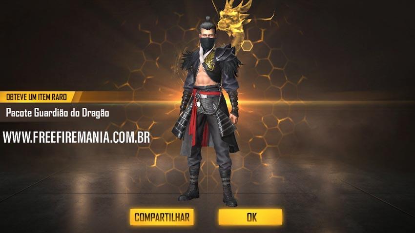 Códigos Free Fire do passe de elite Clã dos Dragões Esquecidos