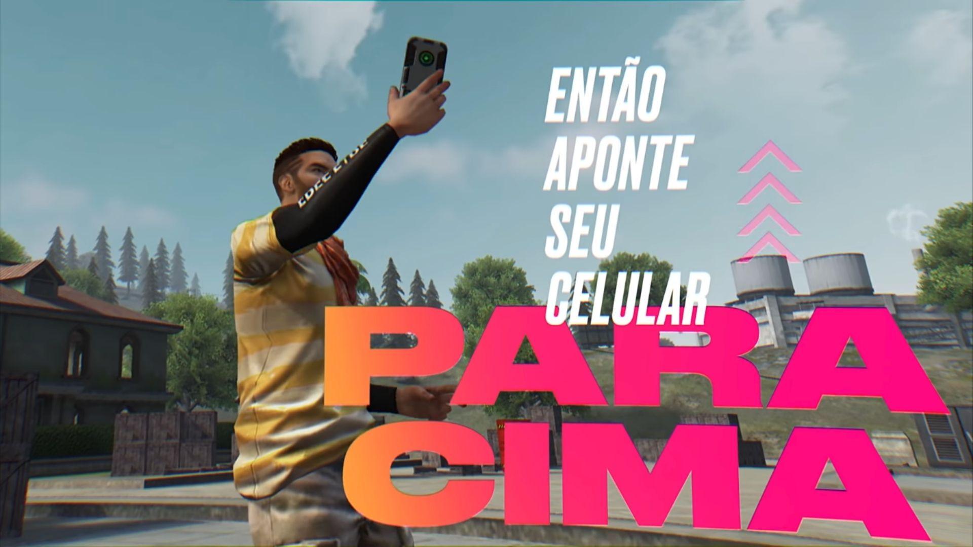 Resgatando código Free Fire com a câmera do celular