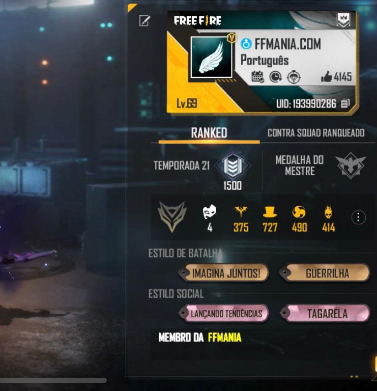 COMO COLOCAR O VERIFICADO NA SUA CONTA DO FREE FIRE AGORA!! 