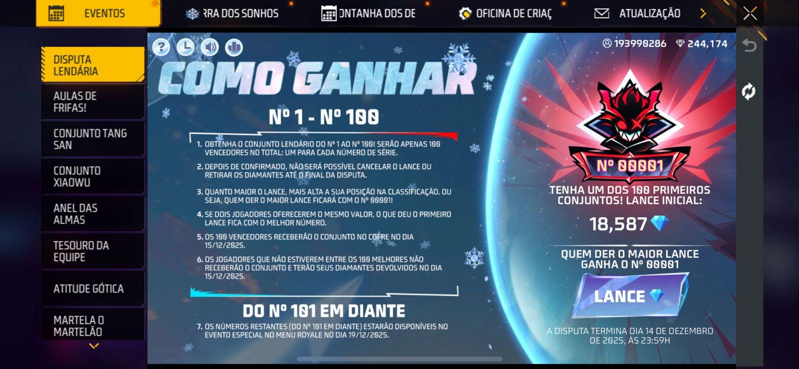 Disputa Lendária Free Fire