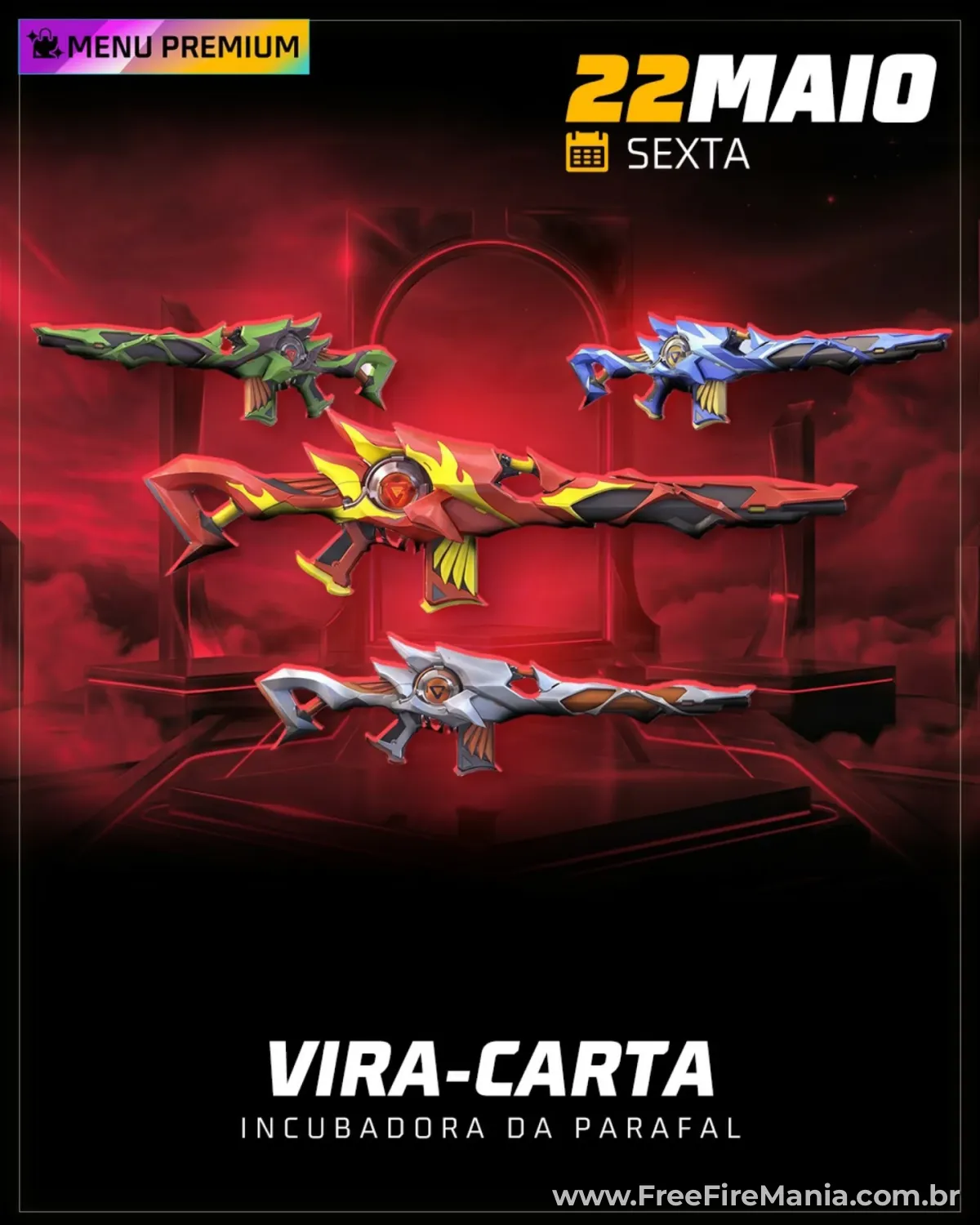 Incubadora Parafal de volta ao Free Fire no Vira Carta