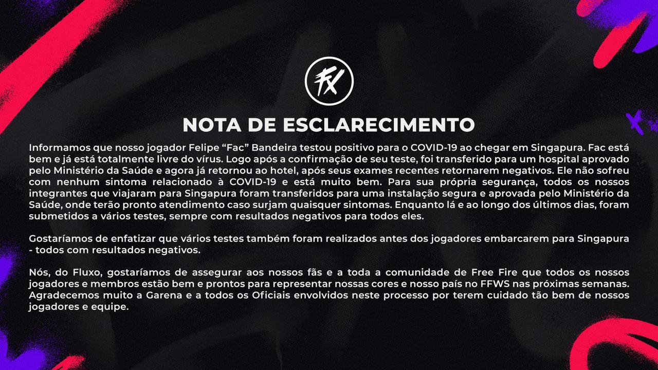 Nota Fluxo Free Fire