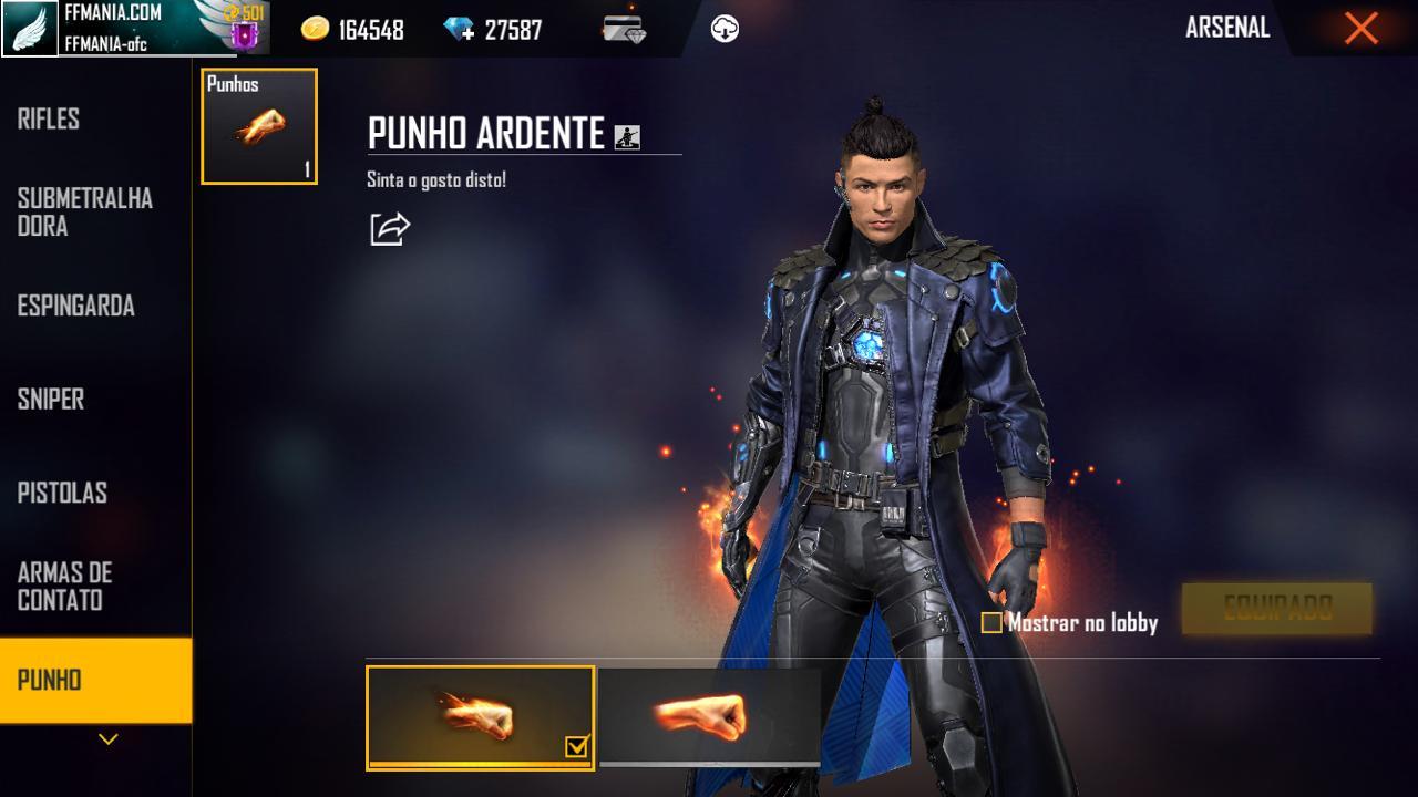 Punho Ardente Free Fire