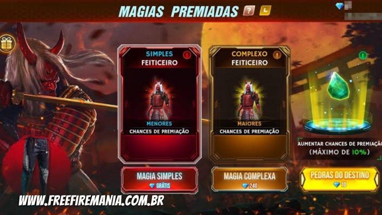 evento Magias Premiadas Free Fire