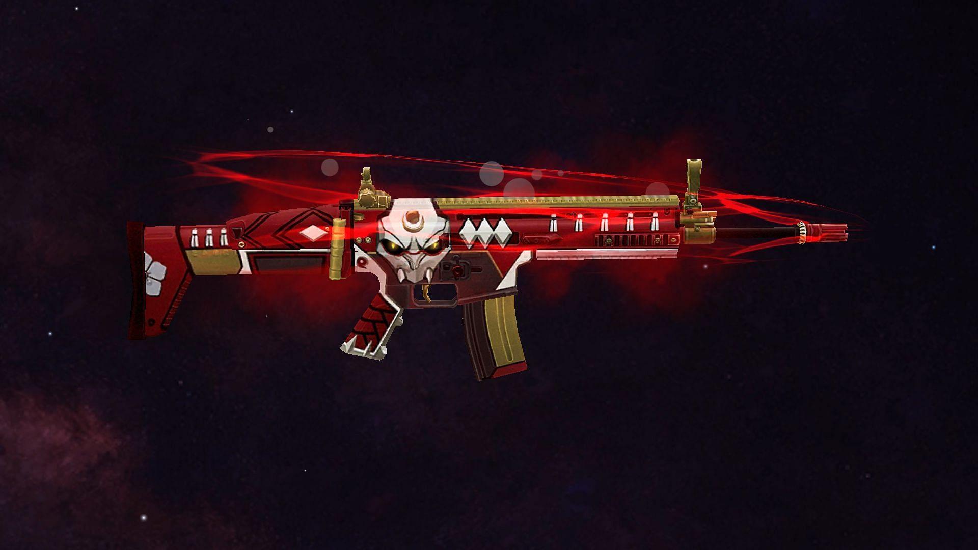 Código de Free Fire con la piel de Scar Bloody Moon