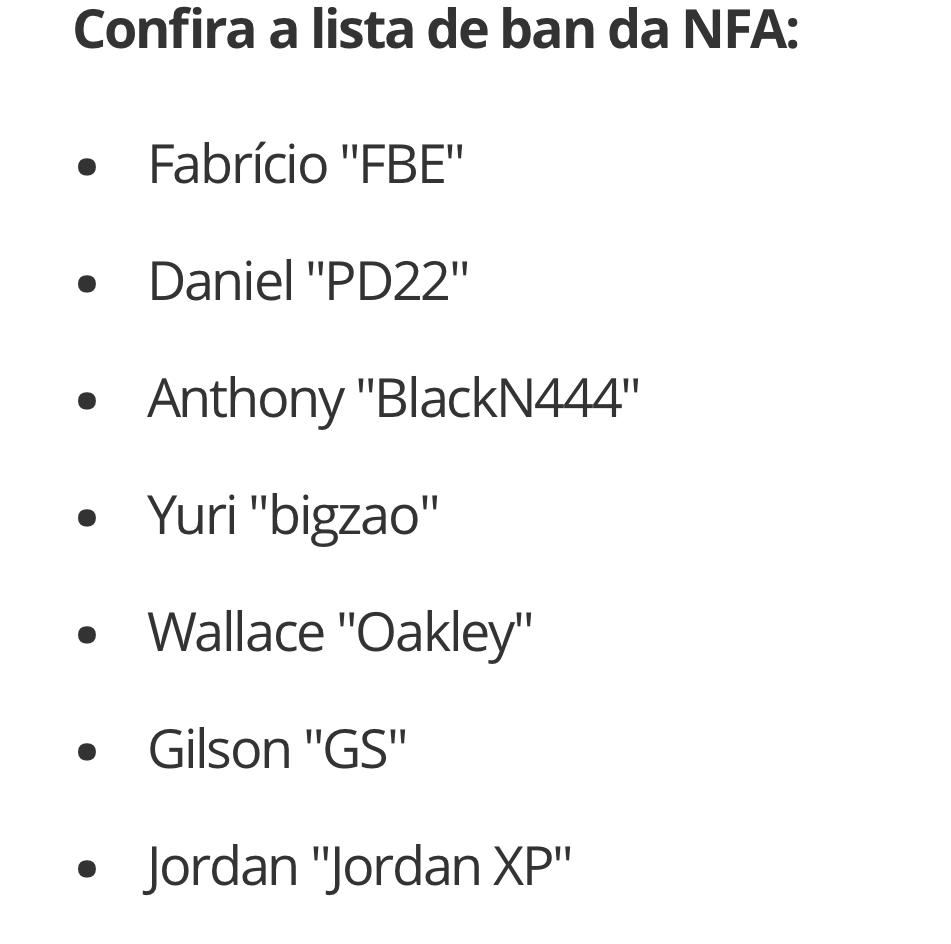 Jordan aparece banido na lista do BlackBox.