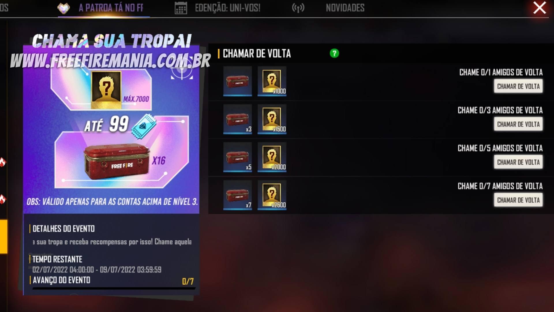 Chamar de Volta Free Fire: esta ferramenta completa rapidamente as