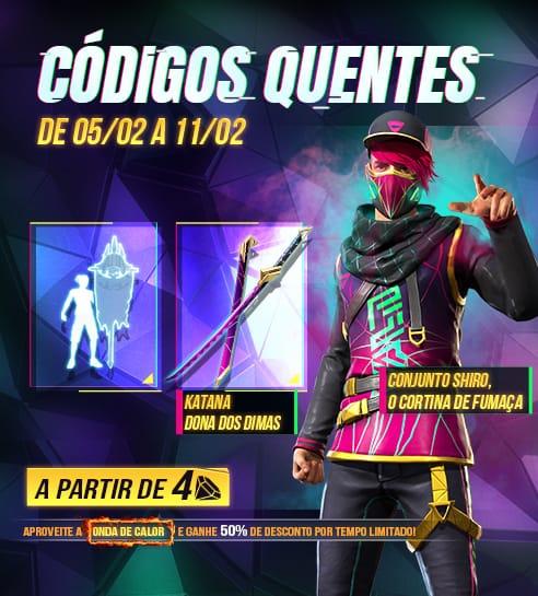 CODIGUIN FF: Garena libera códigos Free Fire do emote Bandeira Pirata! - Free  Fire Club