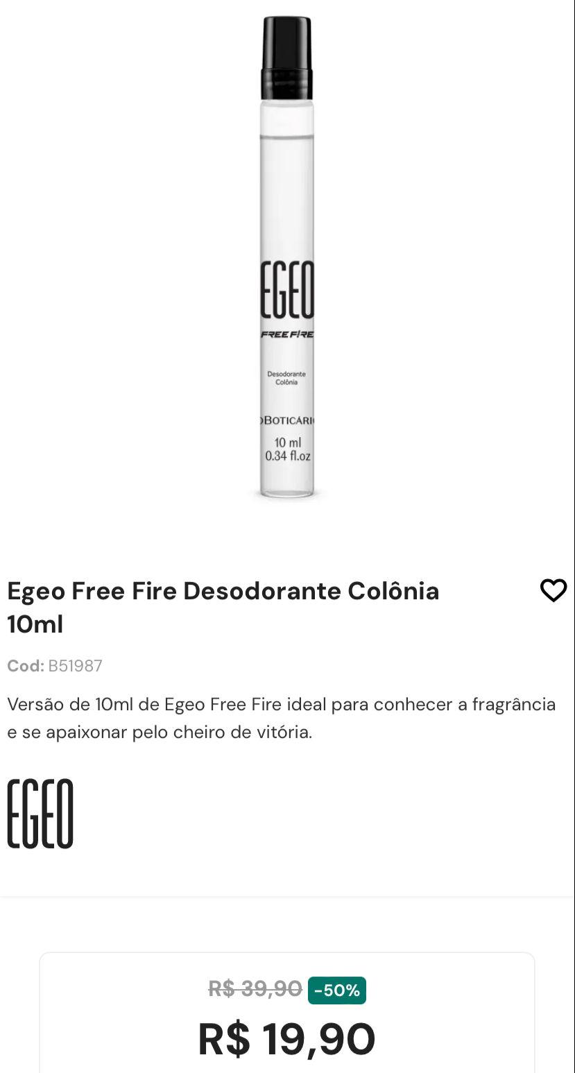 Egeo Free Fire em promoção