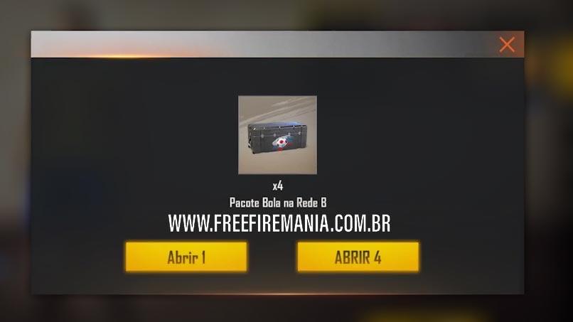 Caixa Bola na Rede Free Fire
