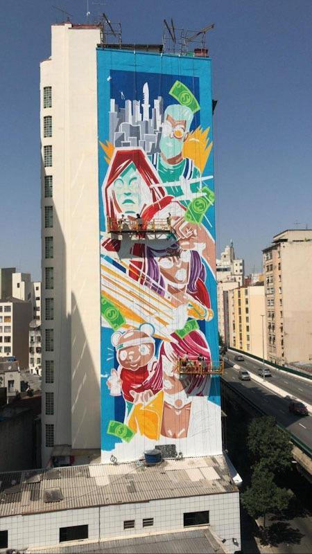 Street Art Lá Casa de Papel