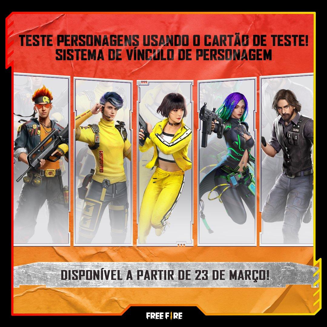 Free Fire: como vincular personagens e consegui-los grátis, free fire