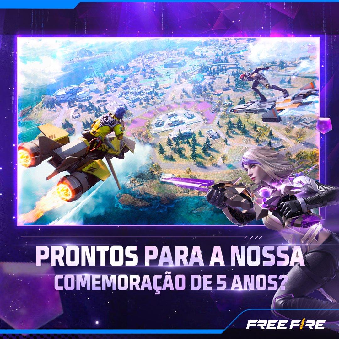 Free Fire celebra aniversário de 5 anos no dia 27 de agosto com