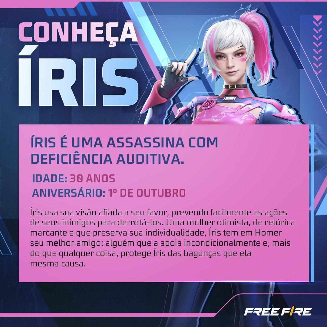 Recarga Free Fire: 10 de setembro (2022); personagem Íris é a