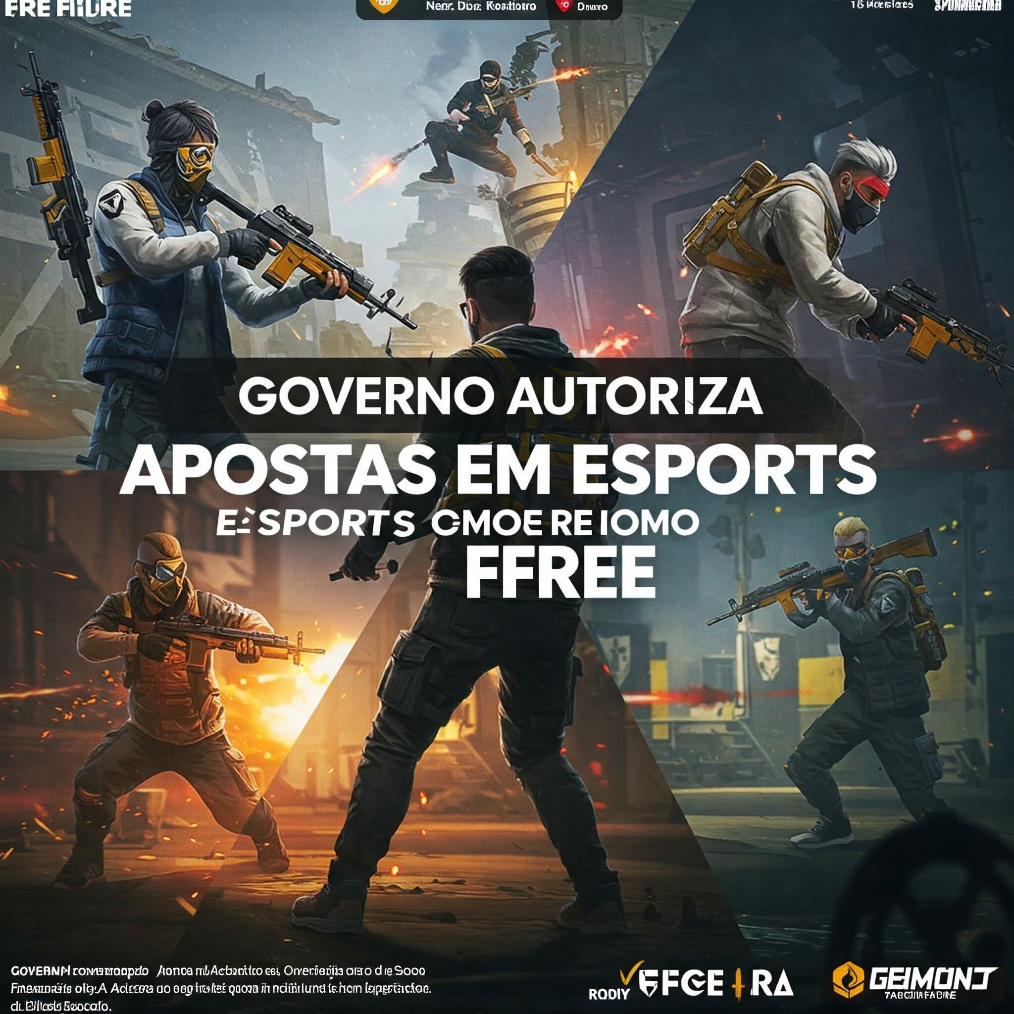 Governo brasileiro libera apostas em eSports como Free Fire