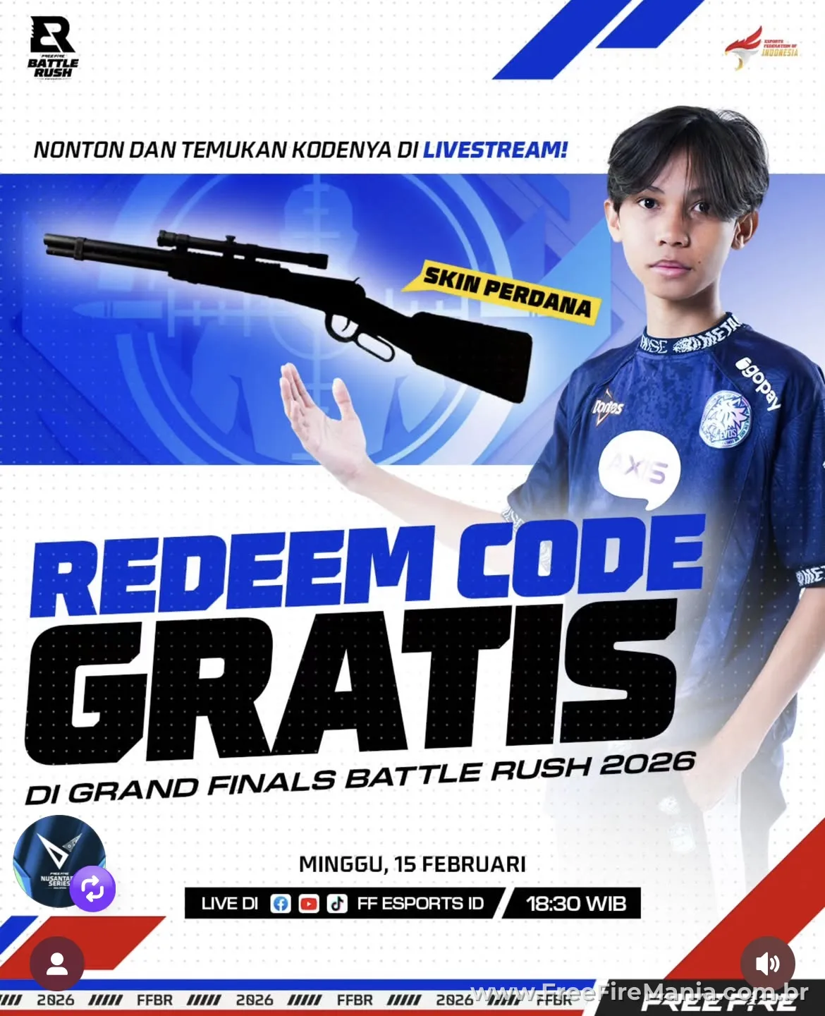 Free Fire esports stage during official Battle Rush finals event