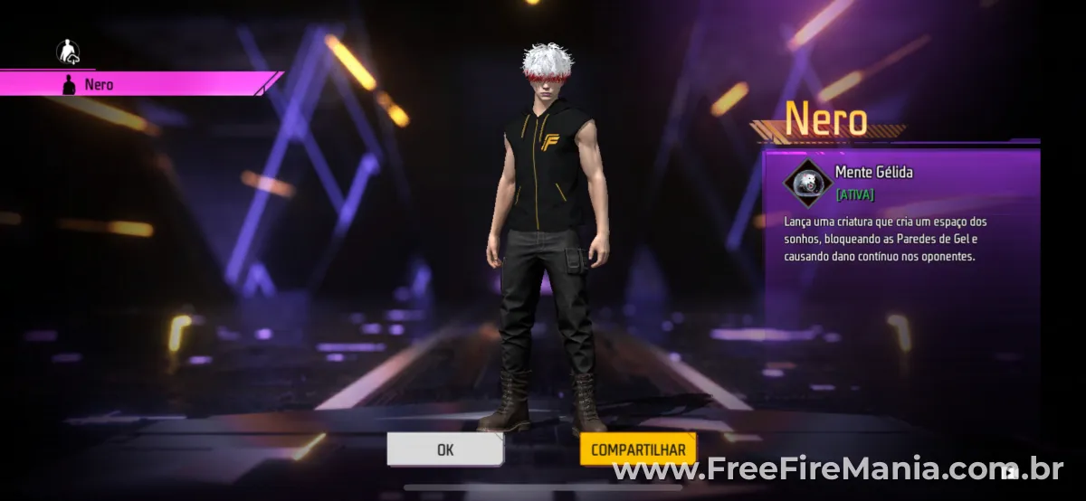 Personagem Nero Free Fire