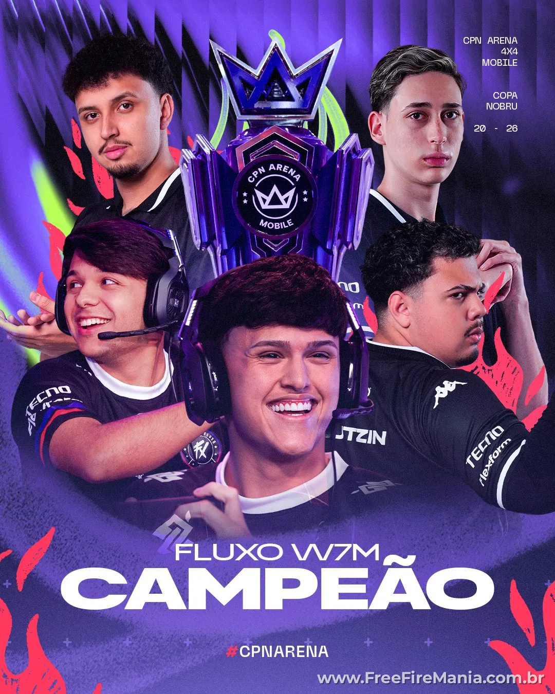 Fluxo W7M campe&atilde; da CPN Arena 4x4 campeonato Free Fire de Nobru