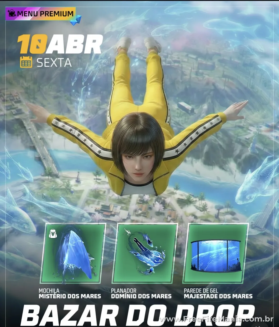 Planador Dom&iacute;nio dos Mares Bazar do Drop Free Fire