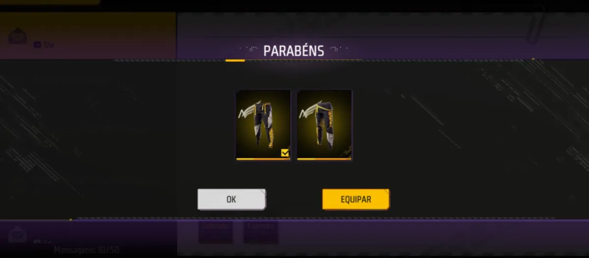 Resgate da Calça Angelical no Free Fire em 2026