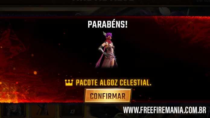 algoz celestial tiro ao alvo free fire