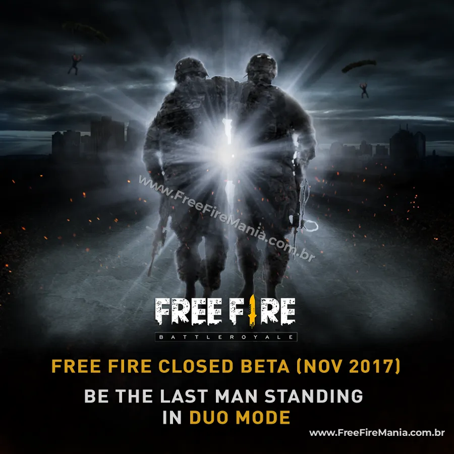 An&uacute;ncio do Beta do Free Fire