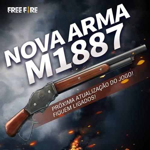 M1887 no Free Fire, arma marcante de 2019