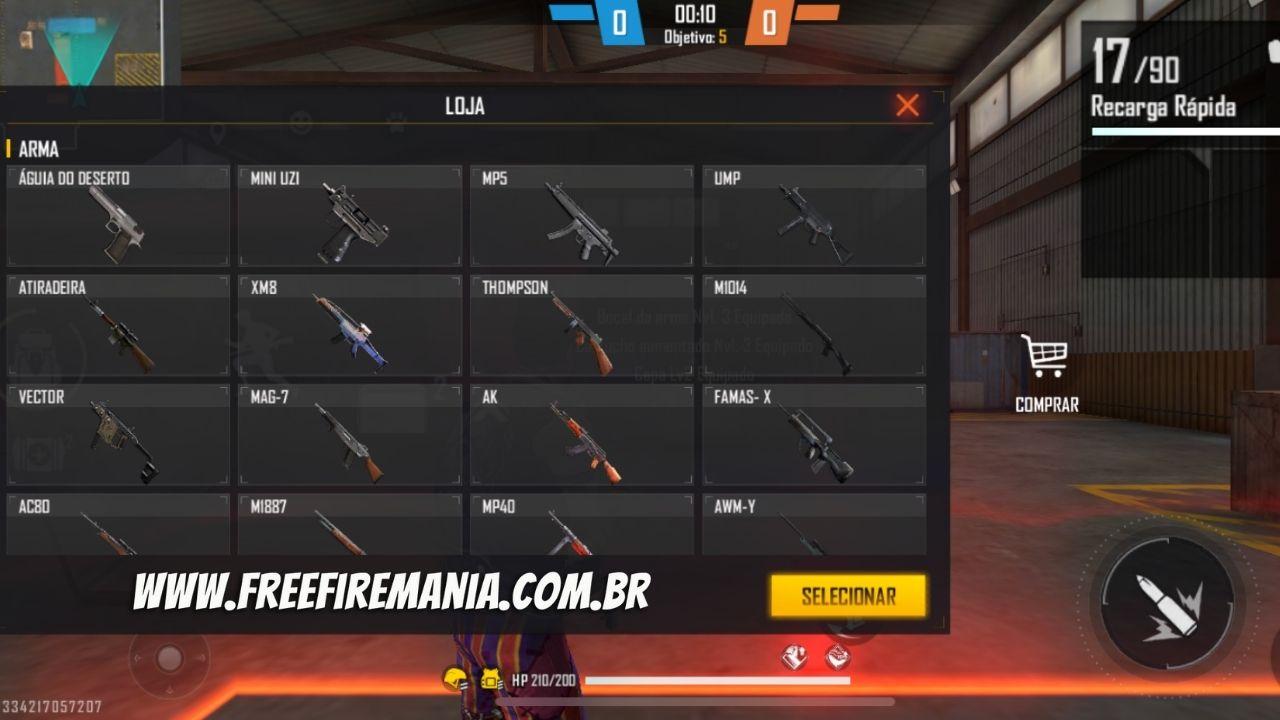 Como jogar X1 no Free Fire (Modo CS Sala Personalizada)