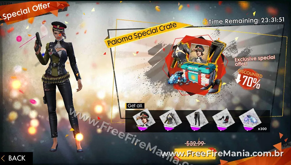 Ofertas especiais adicionadas ao Free Fire na atualiza&ccedil;&atilde;o de setembro de 2018