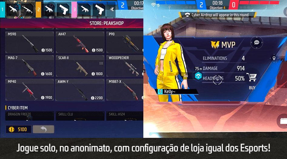 Auge do Cs no Free Fire