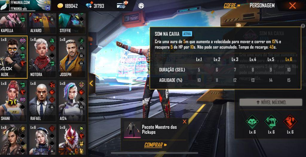 Alok and his skill in Free Fire