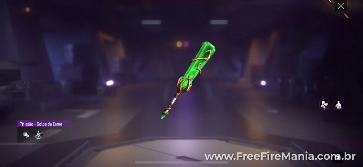 Tela de resgate de codiguin Free Fire funcionando