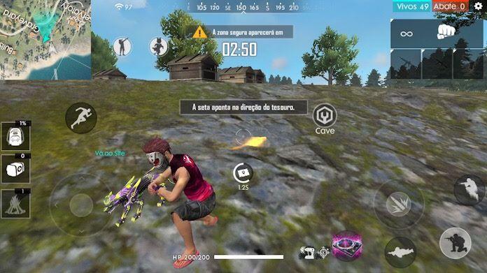 bau do tesouro onde encontrar cemiterio rampa