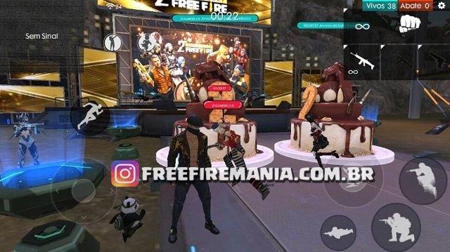 New 2 Year Anniversary Cake Free Fire Mania