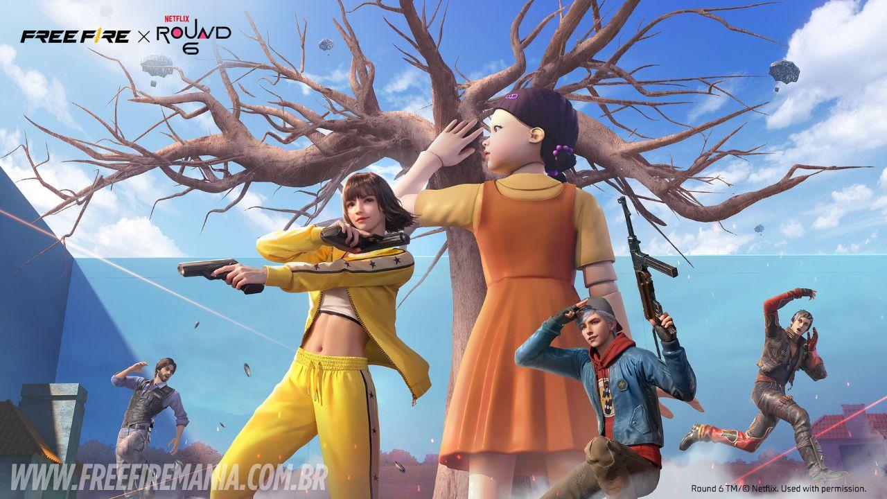 Boneca do Round 6 grátis no Free Fire