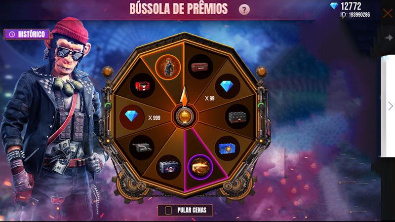 Bússola de Prêmios Free Fire