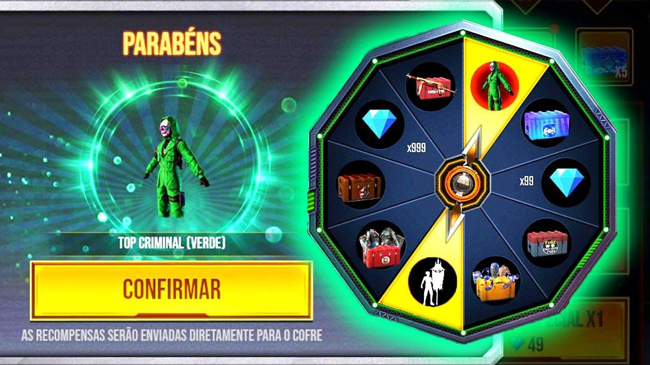 Free Fire: Top Criminal e Bandeirão estão de volta, call do gb12