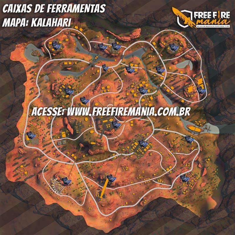 Caixas de Ferramentas Kalahari Free Fire