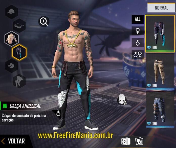 calça angelical free fire