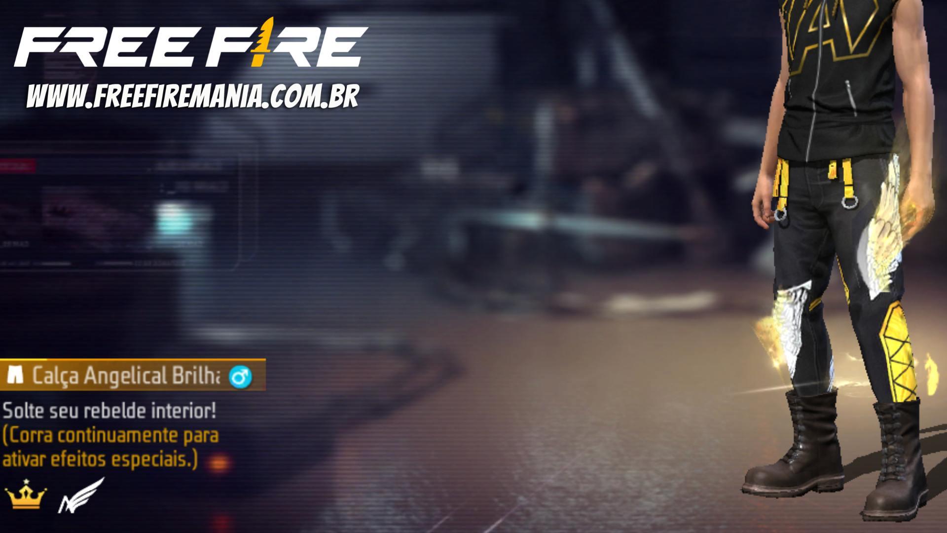 CODIGUIN FF: código Free Fire com a Calça Angelical Dourada (Amarela); veja  como ganhar em 2023