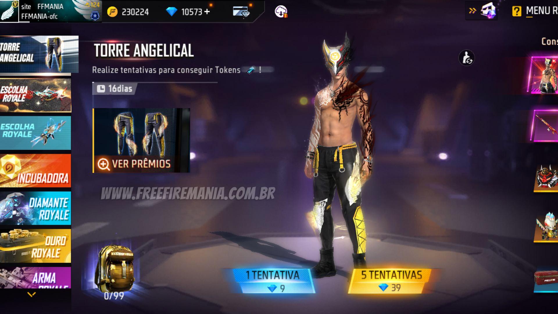 CODIGUIN da Calça Angelical 2023: Garena liberará 20 códigos FF - Free Fire  Club