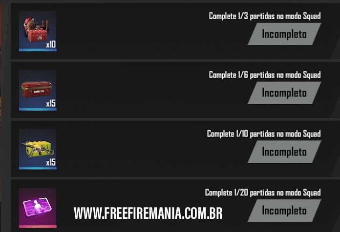 cartão de personagem contra squad free fire 