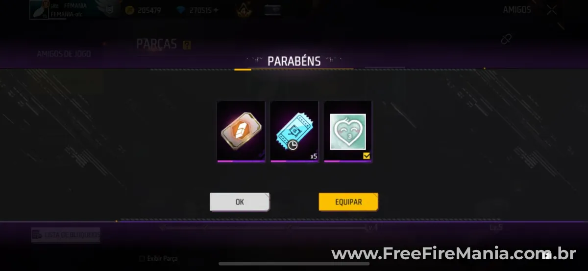 Cartão de Troca de Nick grátis no Free Fire