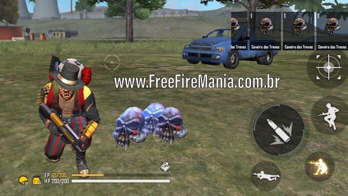 caveiras das trevas free fire