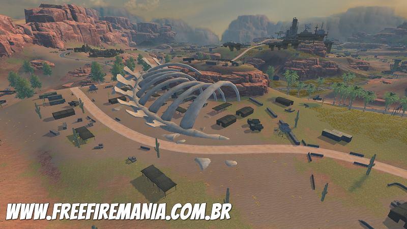 Cemitério de Elefantes Free Fire Kalahari